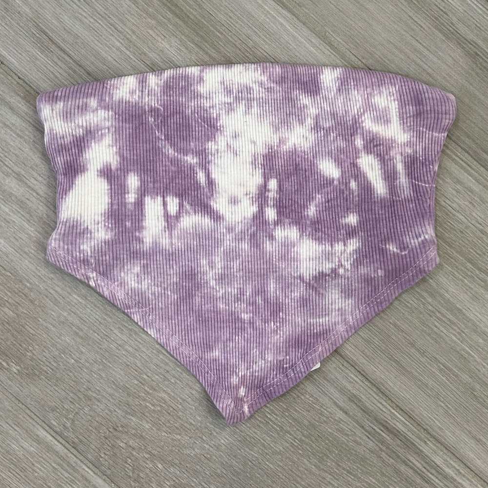 Full Tilt Tie-Dye Lavender Bandana Tube Top XS Tilly's NEW with Tags